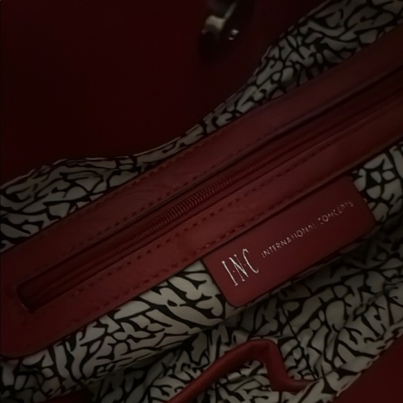 Red Studded Shoulder Bag - Picture 4 of 12